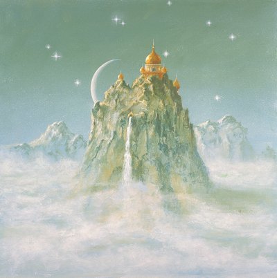 Temple dans la montagne - Simon Cook